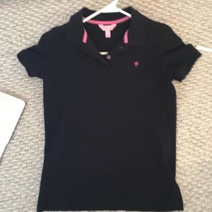 Lilly Pulitzer black polo